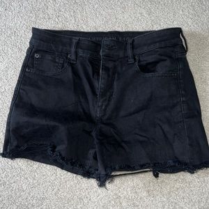 American Eagle Next Level Stretch Black Denim Shorts